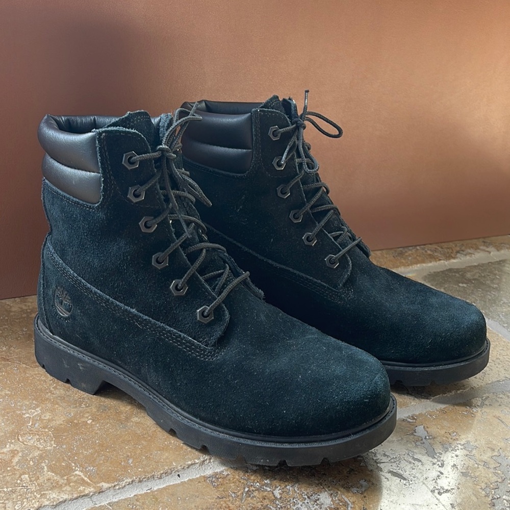 TIMBERLAND black suede, size 8 /12, eur 39 1/2